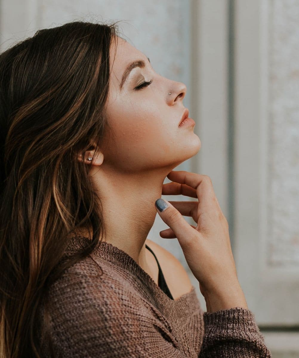 Woman looking relaxed